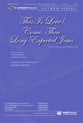 This is Love Come Thou Long Expected Jesus SATB choral sheet music cover